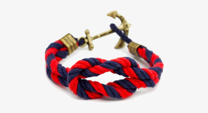 Kiel James Patrick Anchor Bracelet In Navy, transparent png #4022345
