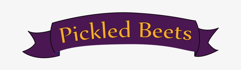 Pickledbeets-ribbon Banner - Graphic Design, transparent png #4022413