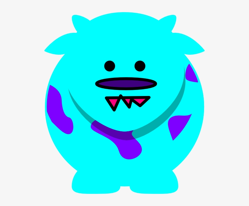 Blue Monster Svg Clip Arts 528 X 598 Px, transparent png #4022819