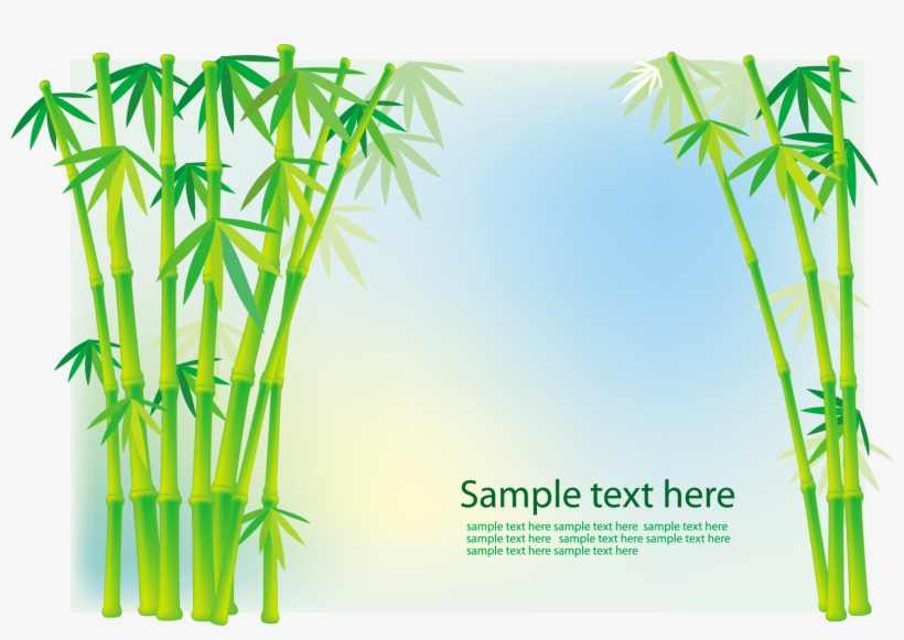 Bamboo And Grass Plant Vector - Anh Nen Cay Tre, transparent png #4023009