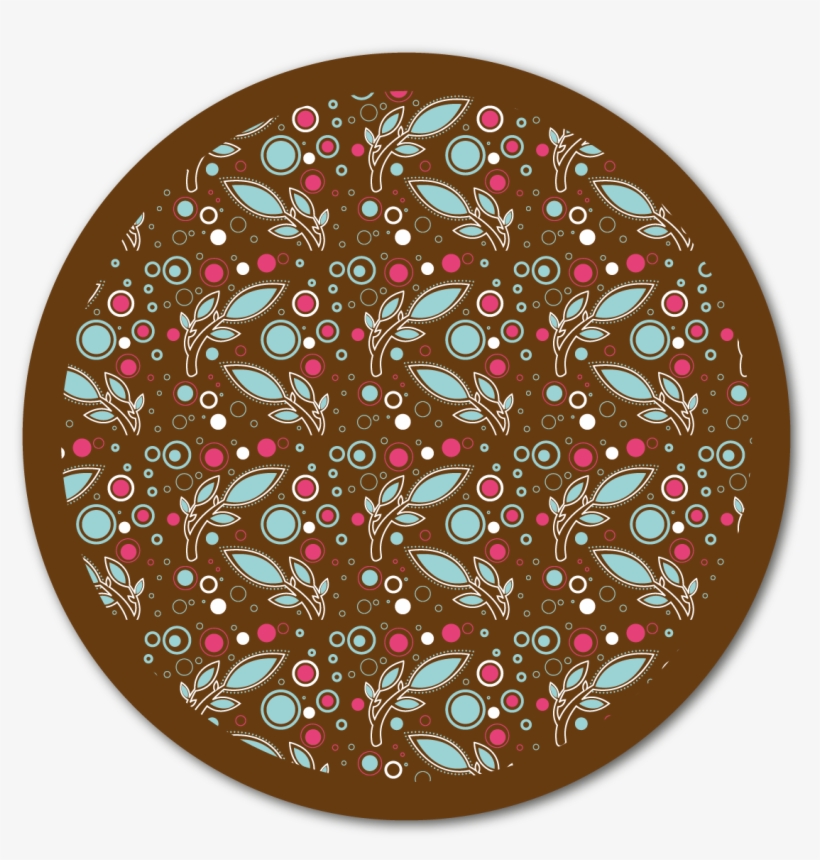 Textura Hojas Y Círculos De Colores - Color, transparent png #4024109