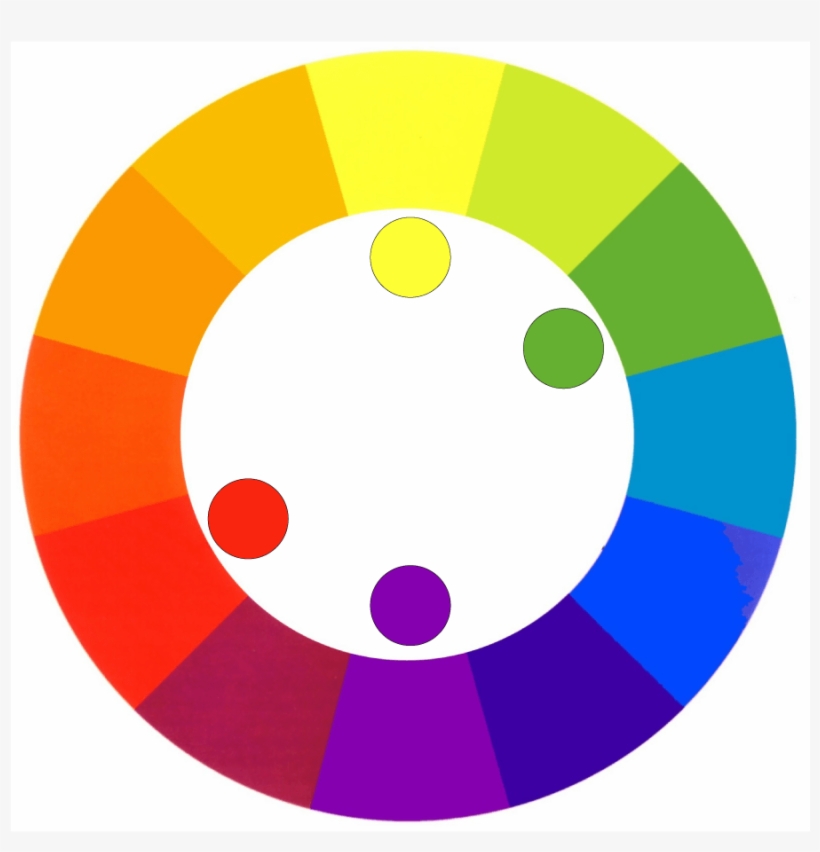Este Esquema De Color Es Más Difícil De Armonizar Si - 12 Color Wheel, transparent png #4024163