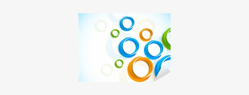 Vinilo Pixerstick Fondo Con Círculos De Colores • Pixers® - Illustration, transparent png #4024304