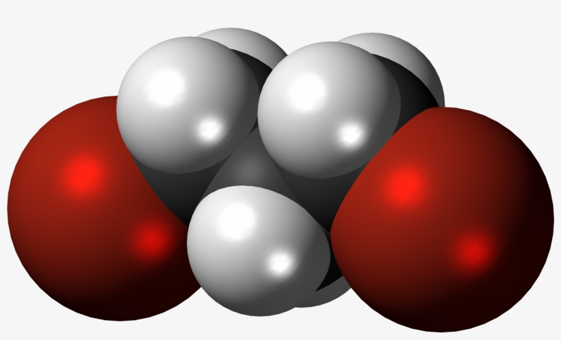 1,3 Dibromopropane 3d Spacefill - 1,3-dibromopropane, transparent png #4024357