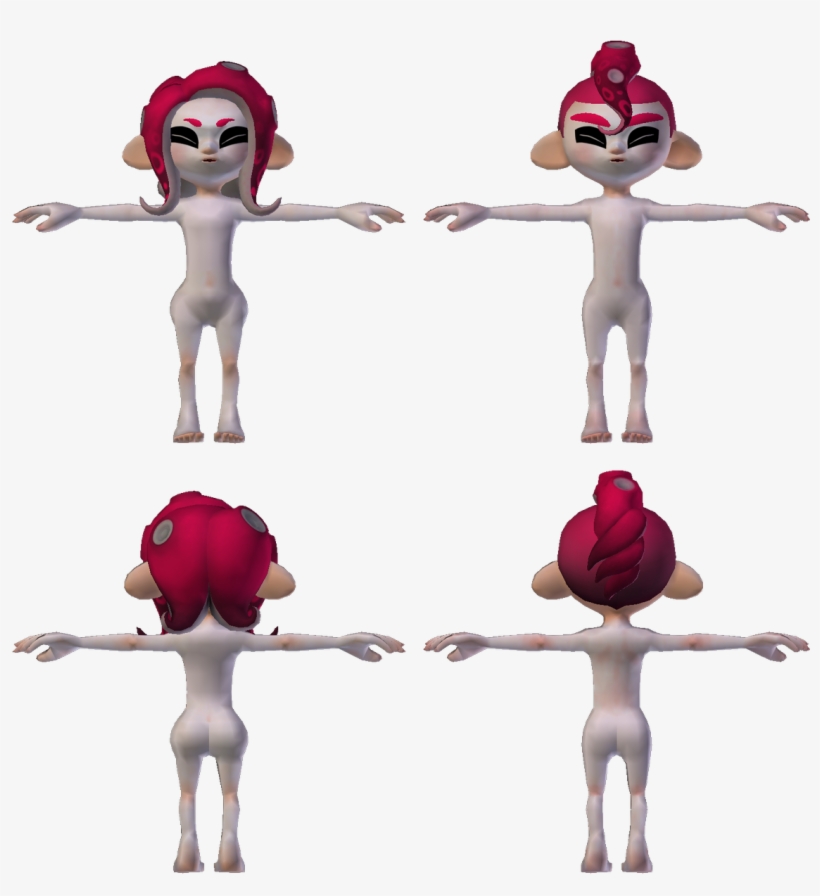 Fissionmetroid101 On Twitter - Splatoon 2 Octoling Model, transparent png #4024413