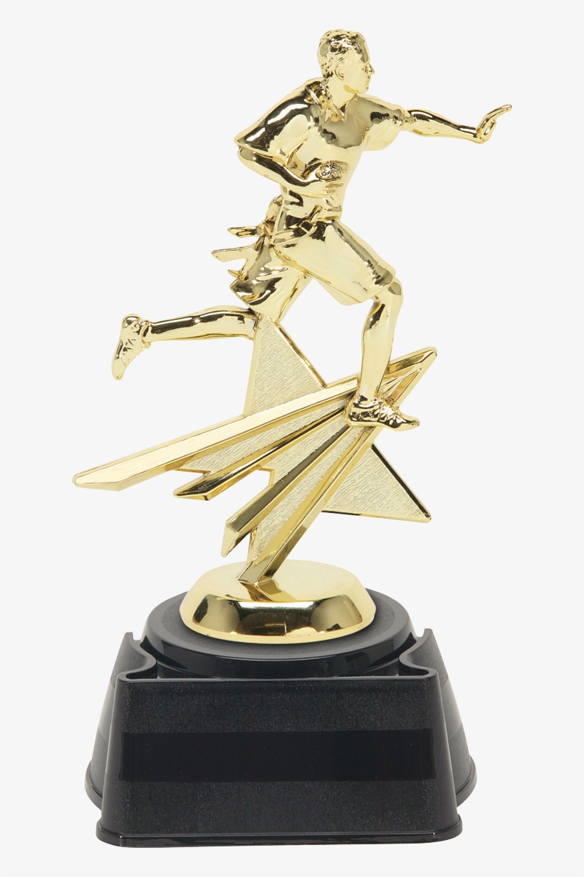 Shining Star Flag Football Trophy, transparent png #4024589