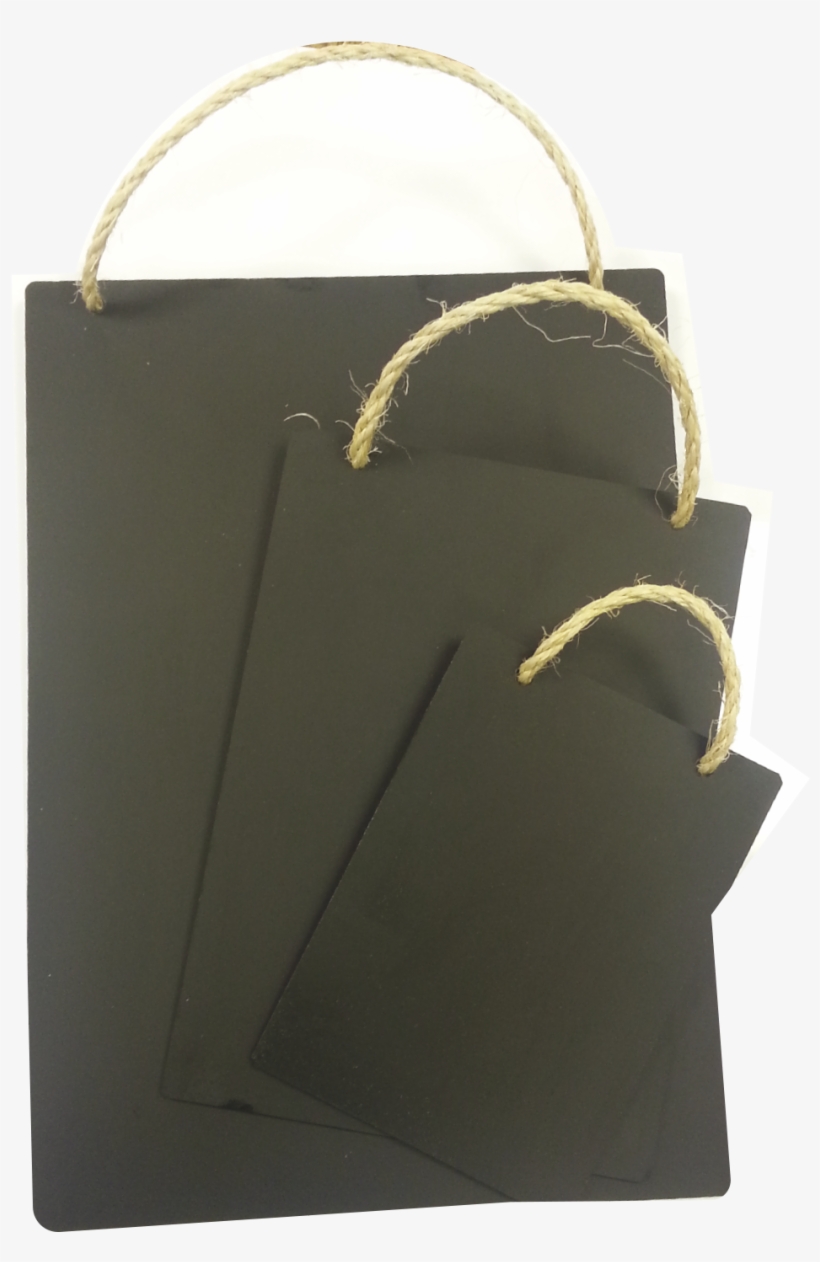 Rope Hanging Chalkboards - A5 Hanging Blackboard Panels (portrait), transparent png #4024795