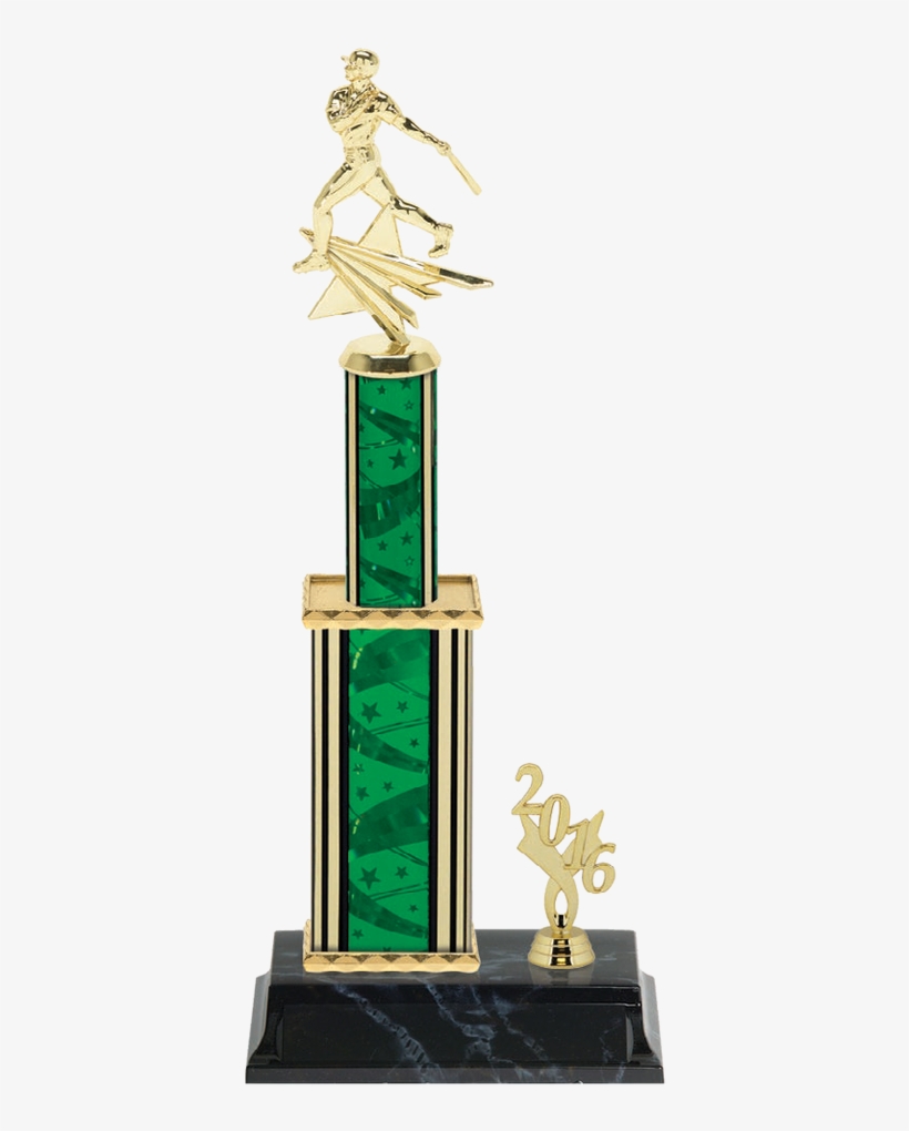 16 1/4" Baseball Star Trophy - Shining Star Baseball Trophy - Male, transparent png #4025046