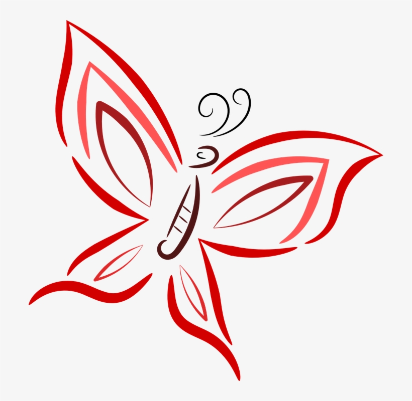 Butterfly Insect Design Wing Decorative 706 - Clip Art, transparent png #4025178