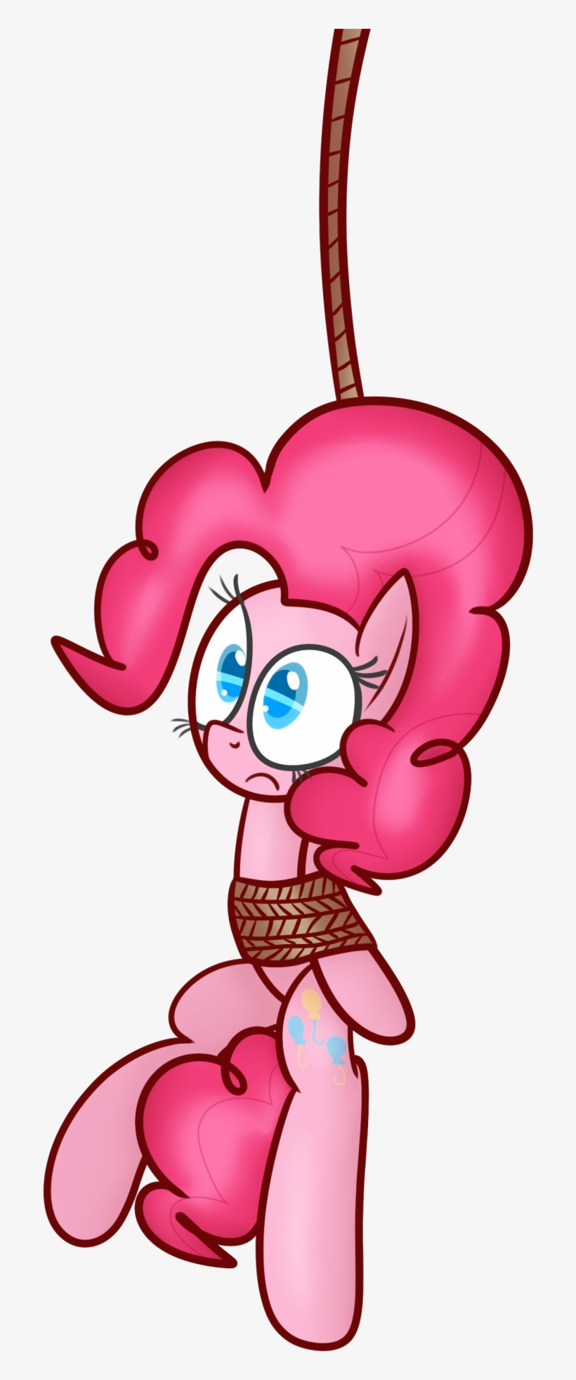 Mr-degration, Bondage, Pinkie Pie, Rope, Rope Bondage, - Cartoon, transparent png #4025182