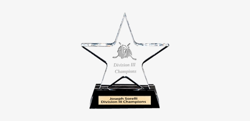 Star Acrylic - Trophy, transparent png #4025339
