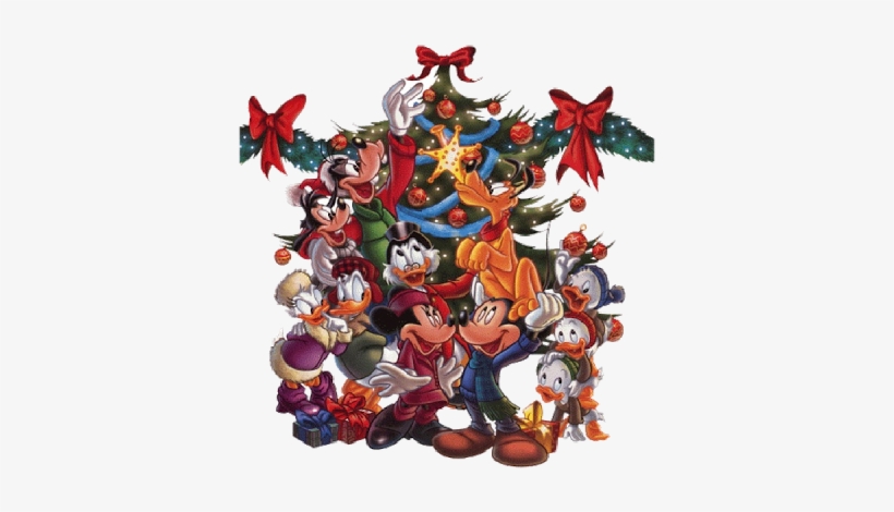 Disney Christmas Clip Art - Mickey And Friends For Christmas, transparent png #4025486