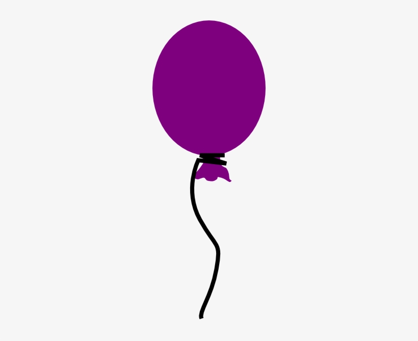 Download Purple Balloons Clipart Single Purple Balloon Clipart Free Transparent Png Download Pngkey