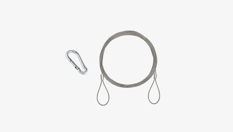 0' Steel Rope Hanging Set - Mydio Set Of 4 Silver Spring Snap Hook Stainless Steel, transparent png #4025666