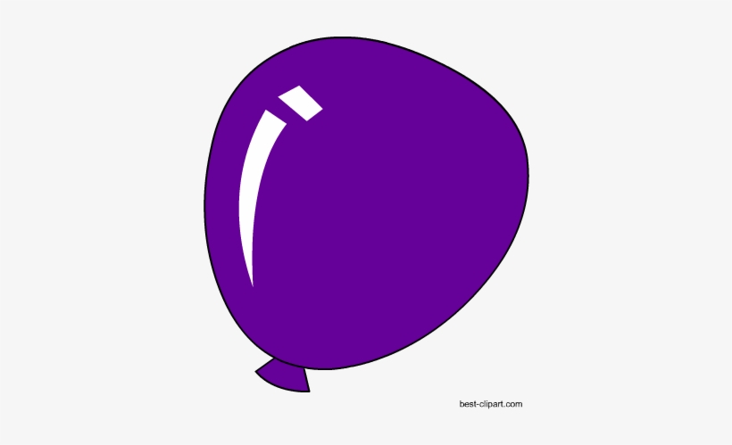 Free Purple Balloon Clip Art - Purple Balloon Clip Art, transparent png #4025751