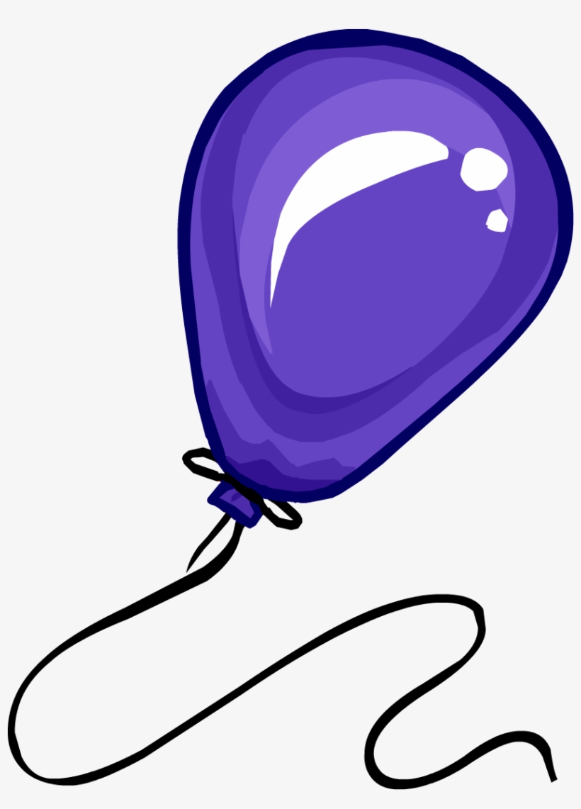 Grape Balloon - Club Penguin Balloon, transparent png #4025983