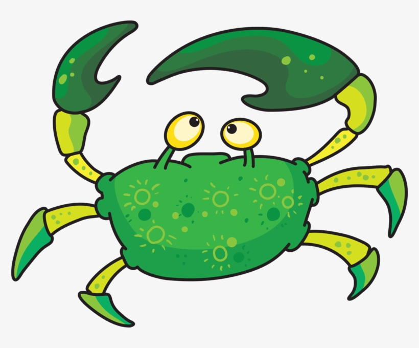 Crab1 - Cartoon Green Crab Png, transparent png #4026125