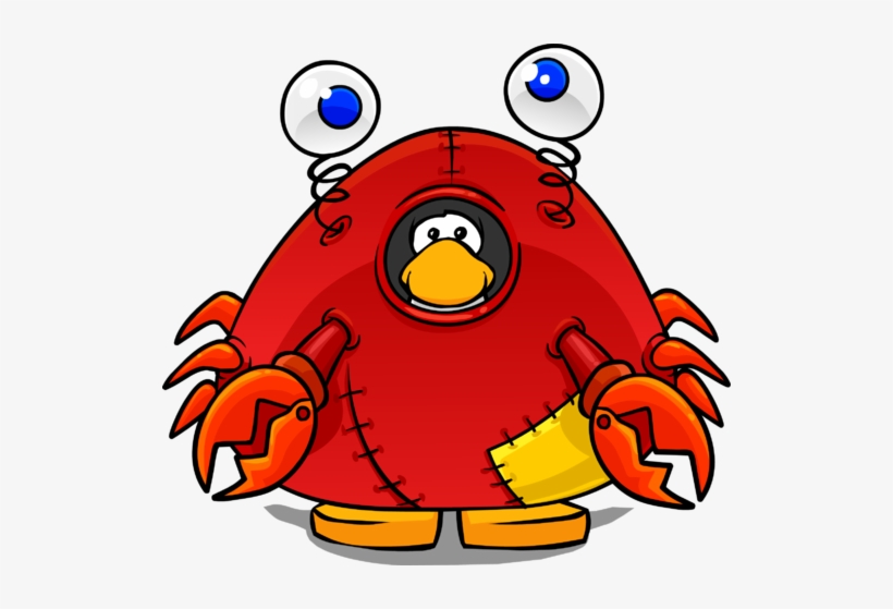 Crab Costume From A Player Card - Club Penguin Crab Suit, transparent png #4026206