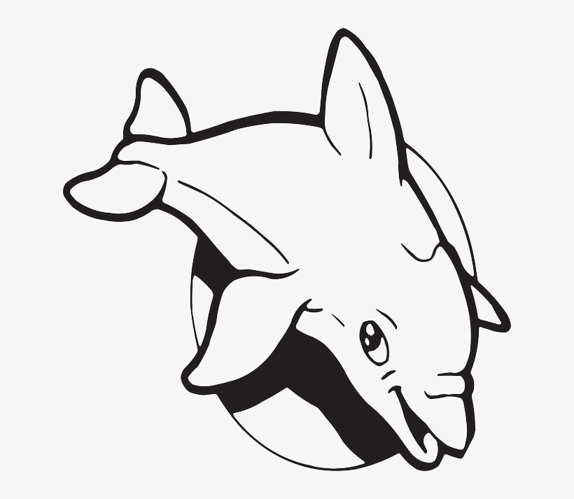 Dolphines Clipart Dolphin Tail Dolphin Fish Black And White Clipart Png Free Transparent Png Download Pngkey