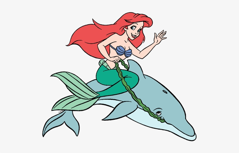 Free Download Dolphin Clipart Ariel Mermaid Clip Art - Dolphin Ariel, transparent png #4027062
