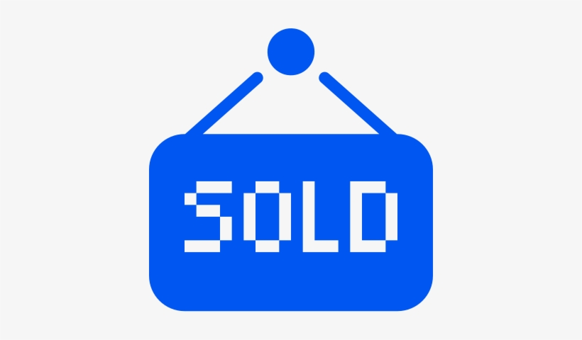 Sold Banner - Home Button Pixel Png, transparent png #4027063