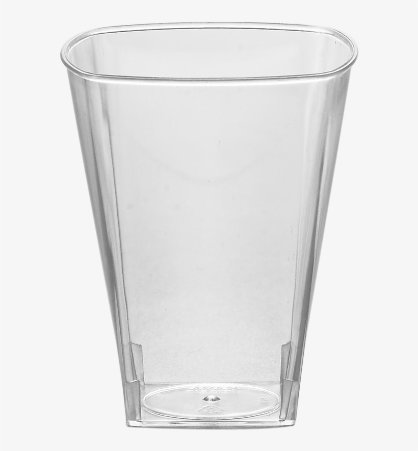 2oz Square Shot Glasses Clear Plastic Disposable Cups, - Cup, transparent png #4027392