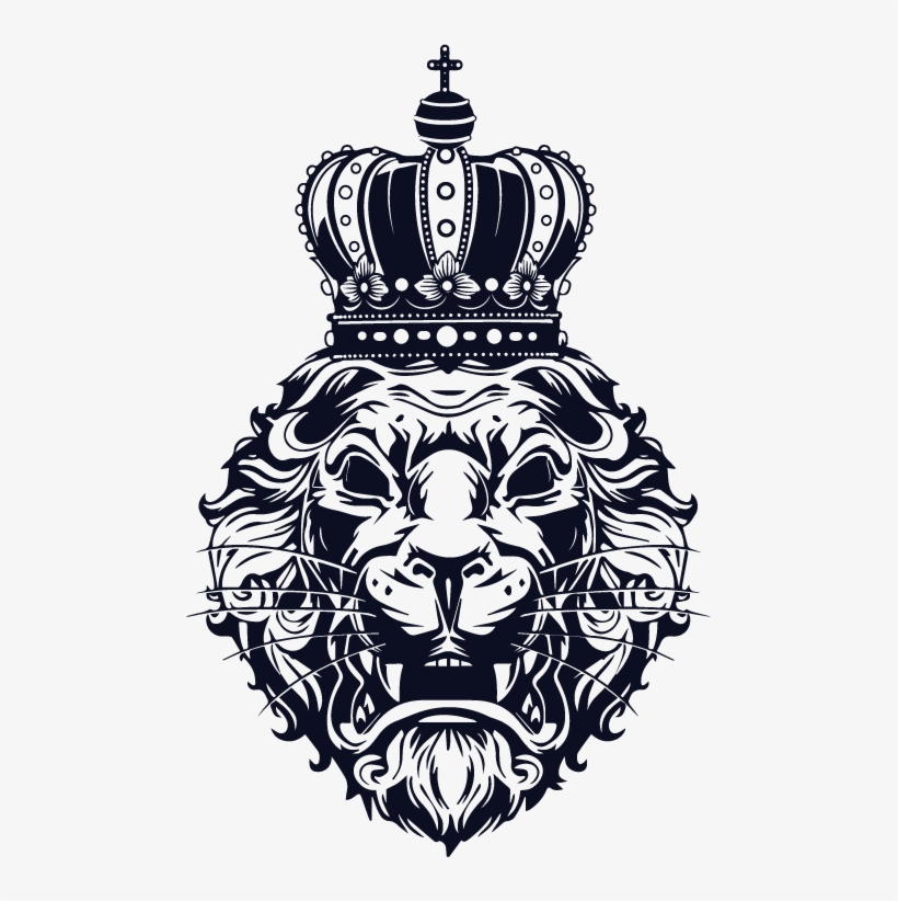 Royal Designs Is A Creative Design Agency That Thrives - Lion Artwork Black And White, transparent png #4027613