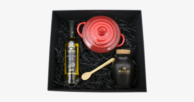Maille & Le Creuset Truffle Indulgence Giftbox Open - Le Creuset, transparent png #4027932