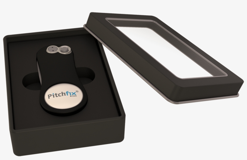 Custom Pitchfix Original Golf Divot Tool With Window, transparent png #4028421