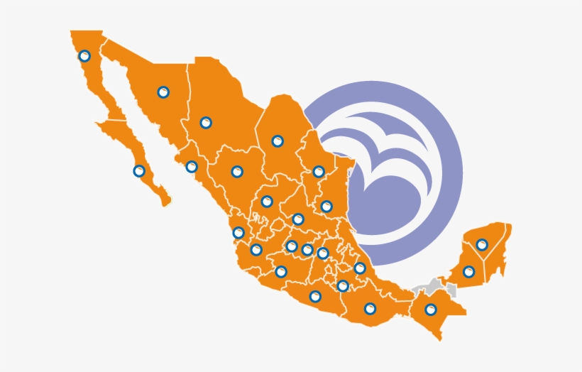 Currently, We Operate In 30 States Of The Mexican Republic, - Tomtom Map Of Mexico - Latest Map, transparent png #4029216