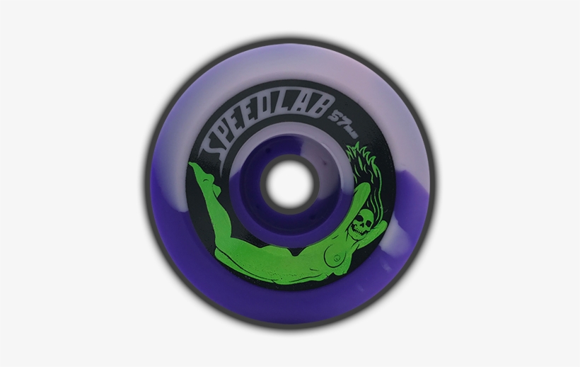 Limited Edition Purple Swirl - Speed Labs Skateboard Wheels - Bombshells - 57mm, transparent png #4029237