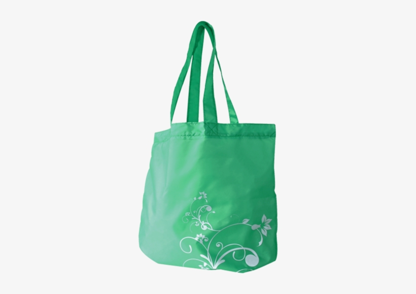Fold Up Green Nylon Swirl Bags - Shoulder Bag, transparent png #4029328