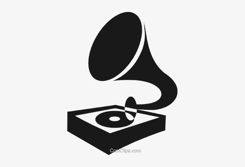 Gramophone Royalty Free Vector Clip Art Illustration - Vitrola Vetor Png, transparent png #4029572