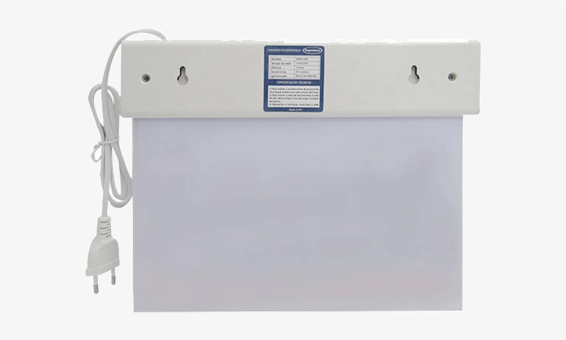 Sinalização Saída Acrílica Premium Fu Vermelha Sem - Light-emitting Diode, transparent png #4029797