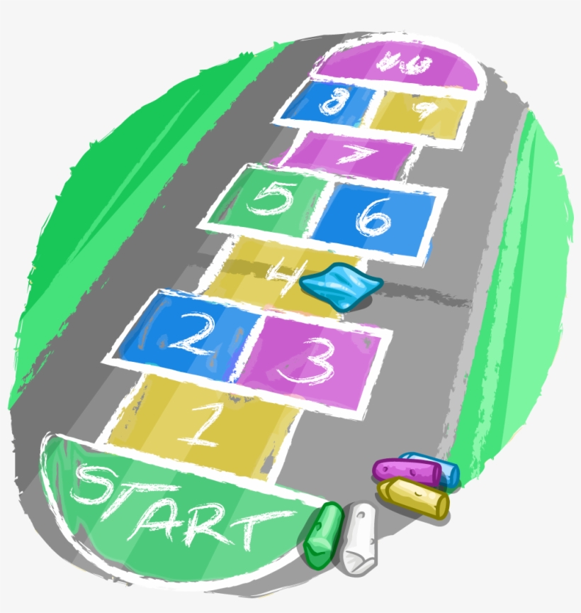 Hopscotch - Clip Art, transparent png #4029847