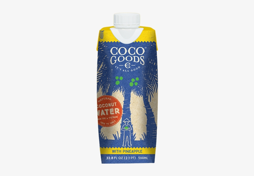 Coconut Water With Pineapple - Bottle, transparent png #4030614