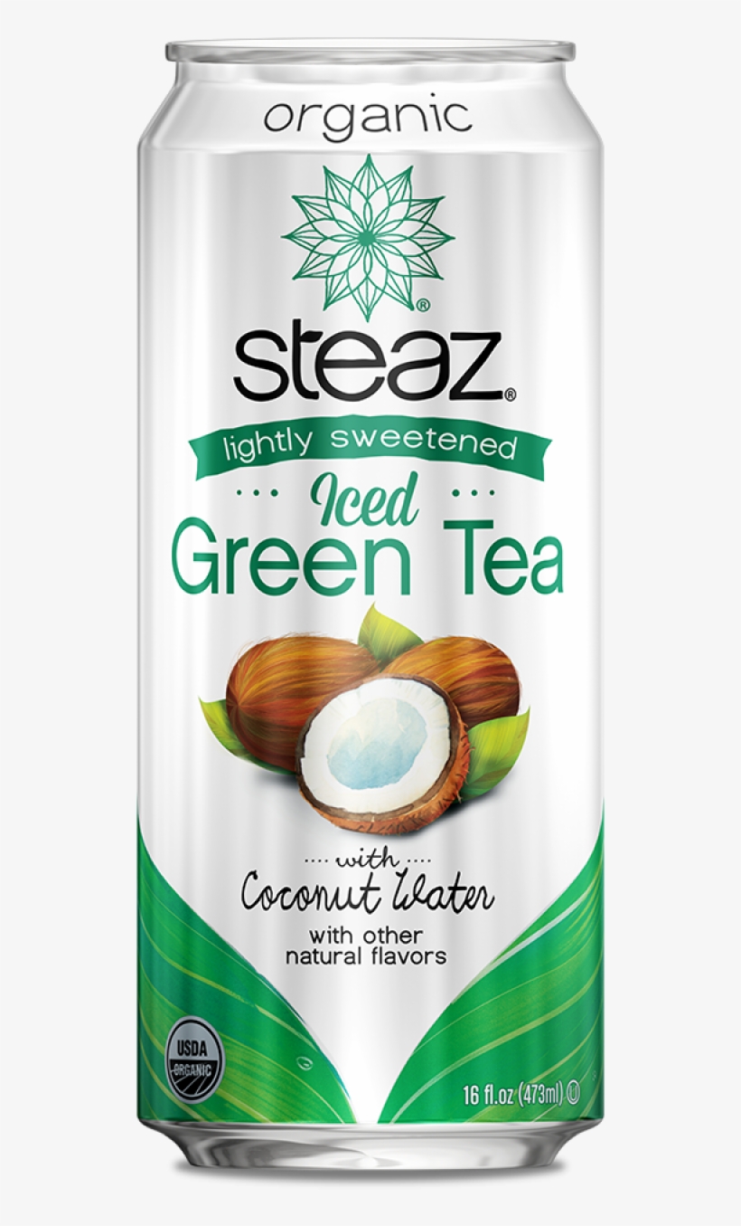Green Tea With Coconut Water - Steaz Organic Unsweetened Iced Green Tea, Dragon Fruit, transparent png #4030685