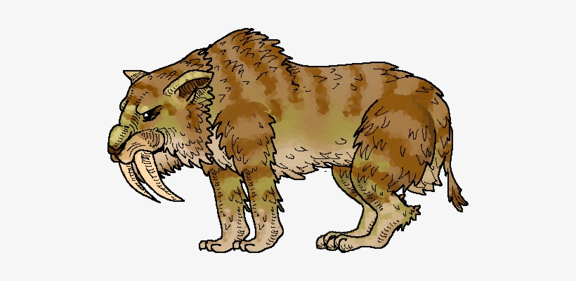 Saber-toothed Tiger, transparent png #4030712