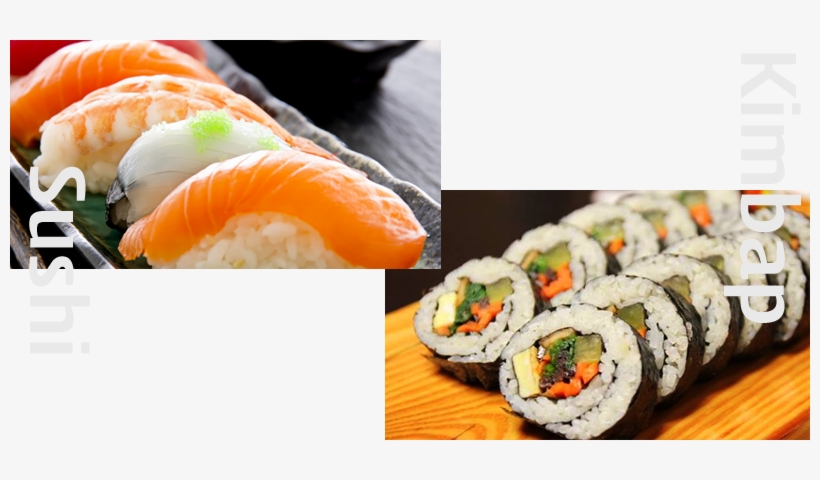 Japanese Cuisine - Kimbap Vs Sushi, transparent png #4030862