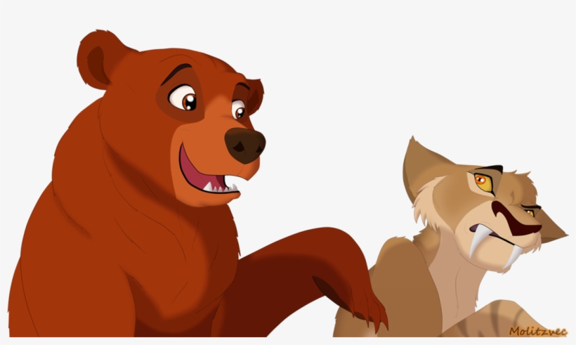 *kenai ~ Finally Meets A Sabre Tooth Tiger - Saber Tooth Tiger Lion King, transparent png #4031019