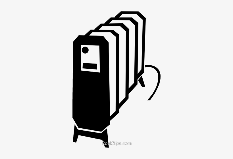 Electric Heater Royalty Free Vector Clip Art Illustration - Heater Clipart, transparent png #4031028