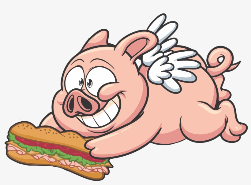 Cartoon Pictures Flying Pig, transparent png #4031575