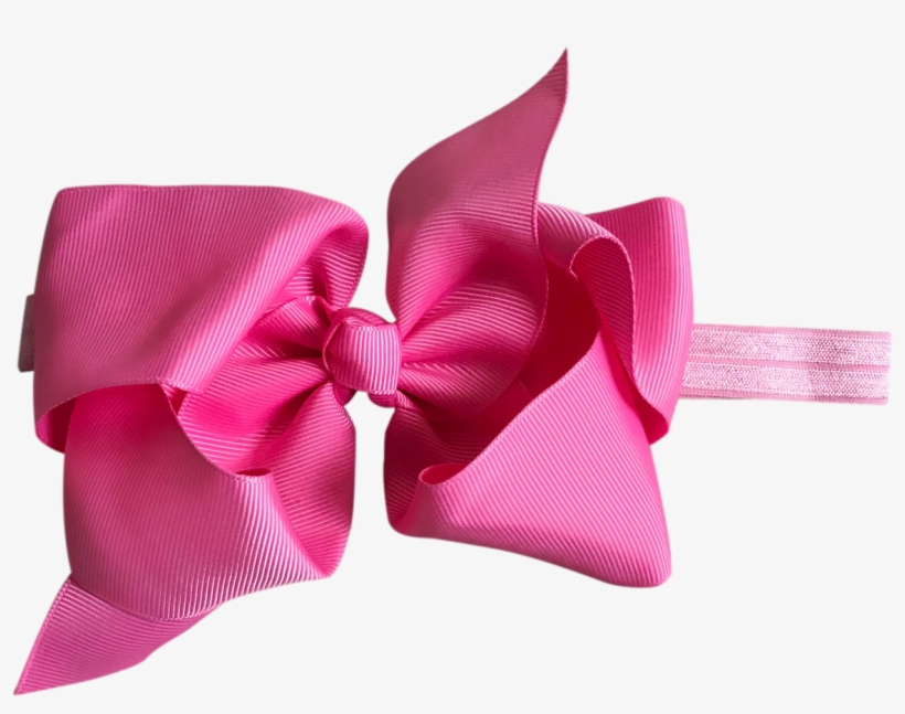 Image Of Flamingo Big Bow Baby Headband, transparent png #4031720