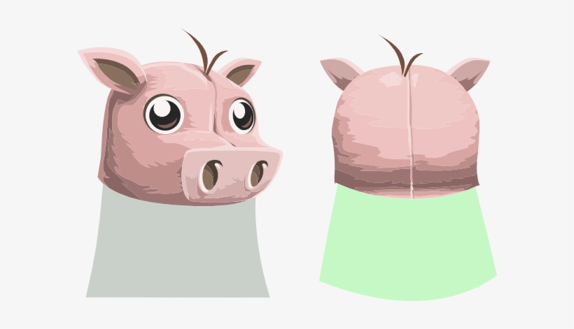 How To Set Use Glitchamaphone Pig Mask Svg Vector - Clip Art, transparent png #4031803
