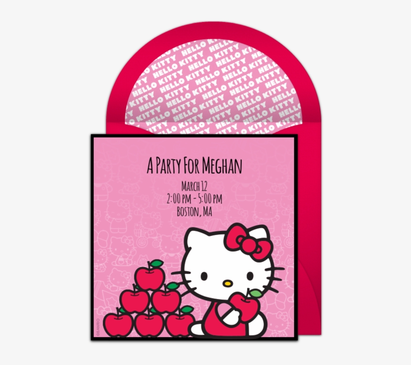 Hello Kitty Bow Online Invitation - Doraemon And Hello Kitty, transparent png #4031960