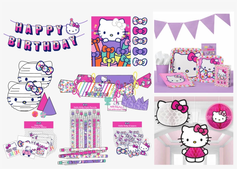 Sanrio Products - Hello Kitty - Decoration Honeycomb Hello Kitty Rainbow, transparent png #4032129