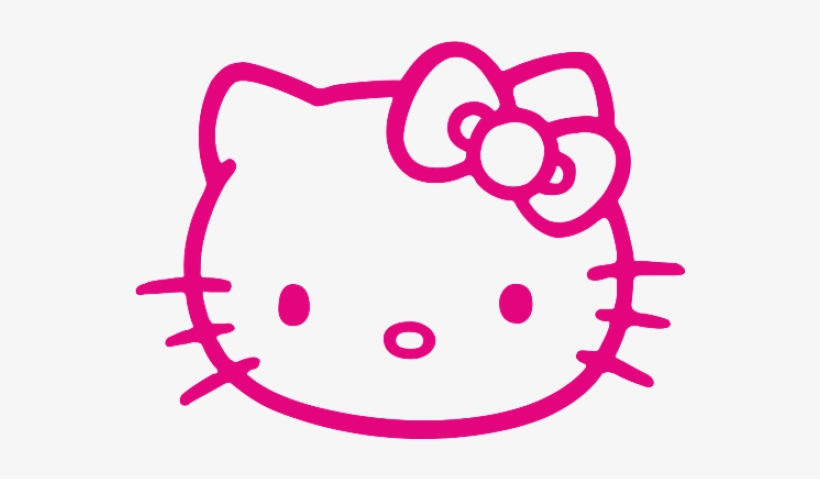 Hello Kitty Bow Outline Png Hello Kitty Decal Free Transparent Png Download Pngkey