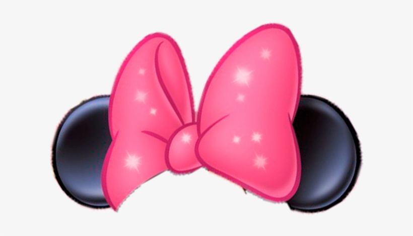 Mimmimouse Ears Pink Ribbon Bows Mq - Minnie Mouse, transparent png #4032224