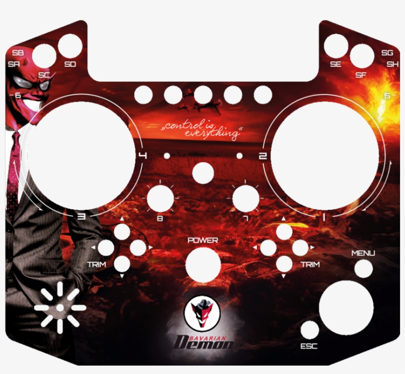 Jeti Hand-held Transmitter Cover Bavarian Demon - Pimp Your Jeti, transparent png #4032621