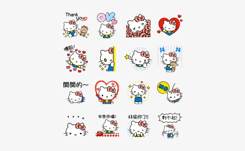 Hello Kitty Lovely Pop-up Stickers - 【hello Kitty】 ハロー キティ ラウンドファスナー 長財布 + セット (puレザー C, transparent png #4032697